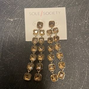 Topaz bangle earrings